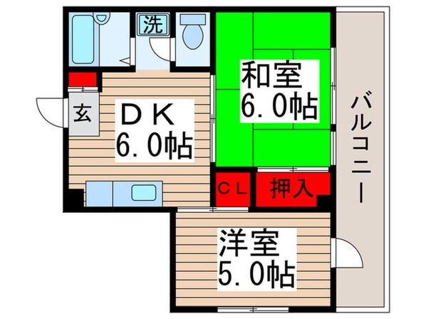 シェルズ山本の物件間取画像